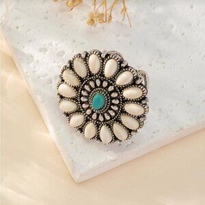 Boho flower ring N1691